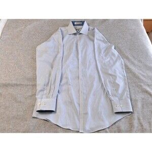 Jhane Barnes Dress Shirt Men’s Large 15 1/2 - 32/33 Slim Fit Long Sleeve Striped